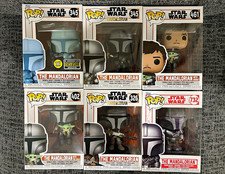 Funko Pop! Star Wars Mandalorian Lot of 6 - 345 (GITD EE) 345 461 402 326 732