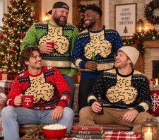 Funny Jingle Balls Ugly Christmas Sweater, Funny Knitted Xmas Sweater for Men