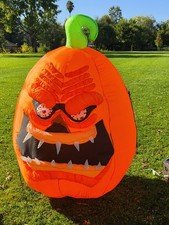 Gemmy Airblown Inflatable 2006 Evil Pumpkin 6 Ft Halloween Lights Up Creepy Box