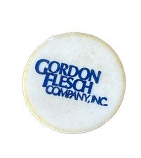 Gordon Flesch Company Back Missing Ball Marker Used Vintage Golf Advertising