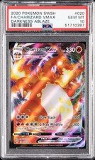Graded 2020 Charizard VMAX 020/189 Darkness Ablaze Holo PSA 10