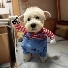Halloween Funny Scary Cosplay Costume for Dogs Pet Costume Party Outfit