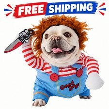 Halloween Funny Scary Cosplay Costume for Dogs Pet Costume Party Outfit