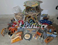 HUGE Thomas the Train Wooden-Up & Around Sodor Adventure Tower-Trains-Tracks LOT