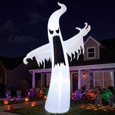 Joiedomi 12 FT Halloween Inflatable Ghost Yard Decoration with LEDs