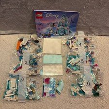 LEGO 43172 Disney Princess Frozen Elsa’s Ice Palace Complete w/manual & Minifigs