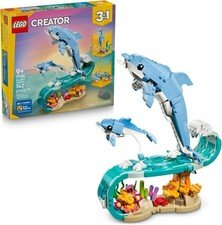 LEGO Creator 3 in 1 Sea Animals: Beautiful Dolphins Building Toy 31385