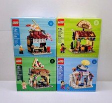 LEGO Restaurants of the World All 4 Sets Japan Mexico Greece Italy MILS Upgrade