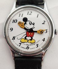 Lorus Quartz Disney Mickey Mouse Watch Vintage V515-6118 UH Seiko Japan Working