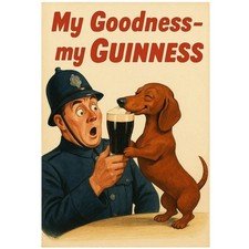 My Goodness My Guinness Vintage Advertising Art Poster