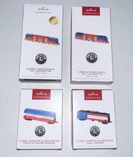 NEW 2026 Set (4) Hallmark Keepsake Lionel Train Hanging Ornaments BICENTENNIAL!!