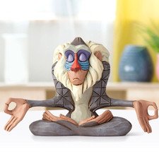 ❦ New JIM SHORE DISNEY Figurine LION KING RAFIKI Meditating Monkey Statue Decor