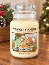 NEW Retired Yankee Candle Christmas Cookie LARGE 22oz Jar Classic Label Holiday