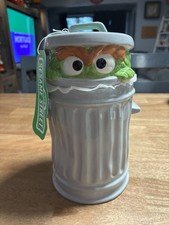 New Vintage Style Sesame Street Oscar the Grouch Ceramic Cookie Jar