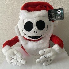 Nightmare Before Christmas Jack Skellington Santa Plush Tree Topper Hugger 11.5"