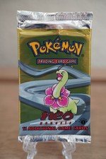 Pokemon Neo Genesis 1st Edition Sealed Booster Pack WOTC Vintage Meganium Art