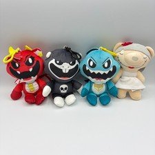 Poppy Playtime Nightmare Critters Set of 3 and 1 Deddy Bear Plush Clip Lot of 4