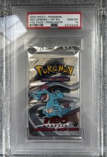 PSA 10 - 2000 WOTC-1st EDITION NEO GENESIS FERALIGATR FOIL BOOSTER PACK GRADED
