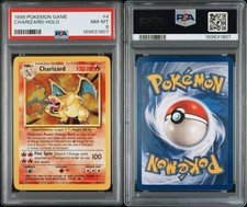 PSA 8 CHARIZARD 1999 Pokemon Base Unlimited #4/102 Holo NM-MINT