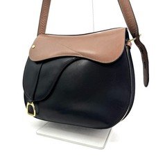 Rare GUCCI Leather Saddle Shoulder Bag Crossbody Brown Vintage