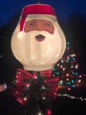 Santa Head Christmas Outdoor Light Lightpost/Lamppost Cover