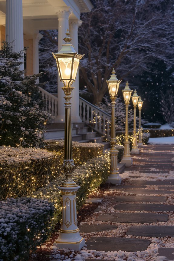sophisticated gold white lamp