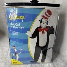 Spirit Halloween Dr Seuss Cat in the Hat Jumpsuit Adult Costume Size Varies