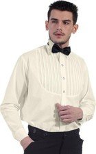 Steampunk Victorian Costume 100% Cotton Classic Men's Shirt (Off-White)