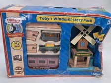 Thomas & Friends Wooden Railway Toby's Windmill Story Pack 2009 New Damaged Box
