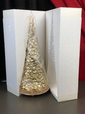Valerie Par Hill 20" Gold Illuminated White & Color Changing CHRISTMAS TREE