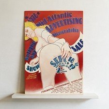 Vintage 1976 Great Mid Atlantic Antique Advertising Show Poster Rare R. Gotsch