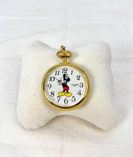 Vintage 90's Disney Verichron Mickey Mouse Pocket Watch Made in Japan