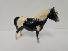 Vintage Breyer Molding Co Horse Black And White Toy Horse Molded Hard Plastic