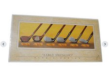 Vintage Golf 1997 Early Swingers Golf's Holey Rollers Print Cardboard Signs (2)