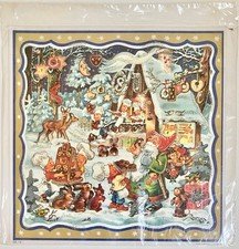 Vintage Korsch Verlag NEW St Nick Cherub Advent Calendar GLITTER Made In Germany