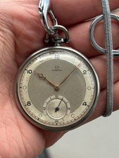 Vintage Omega Pocket Watch Cal 37.5L-15P 1930s Working Mechanical Watch 46mm