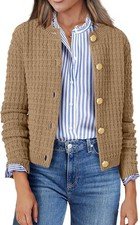 Women's Knit Cardigan Sweater Long Sleeve Open Front Chunky Fall Coatigan Cozy