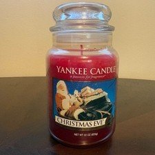 Yankee Candle Christmas Eve 22 oz. White Label Housewarmer Jar Candle